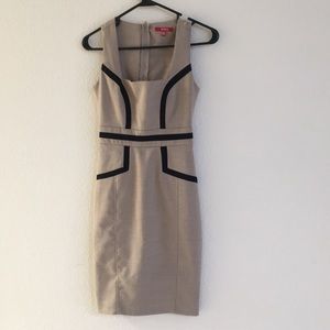 XOXO business dress size 0 tan